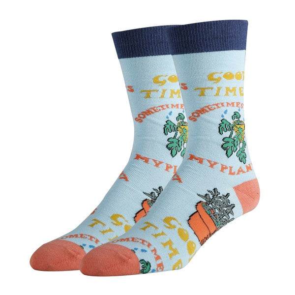 Oooh Yeah Socks Premium Wet My Plants - Mens Crew Socks - Tools & Accessories | MENLL